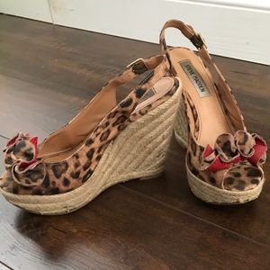 Leopard Steve Madden Wedges
